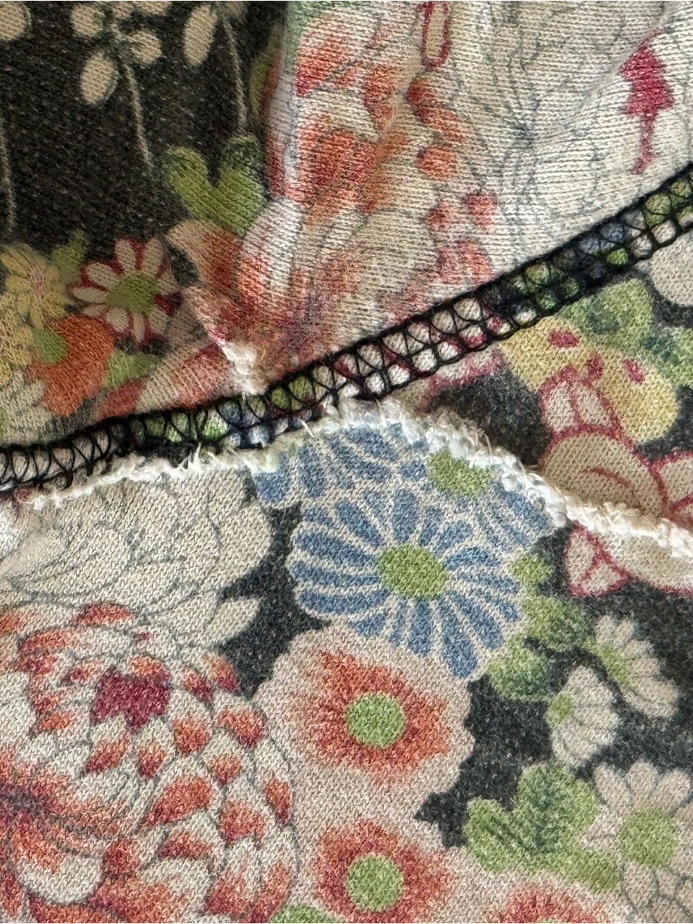Lucky Brand Gray Floral Wide-Leg Pants Y2K XXS - Picture 9 of 13